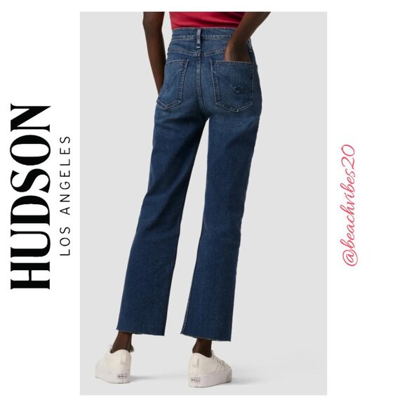 HUDSON JEANS Remi High-Rise Straight Ankle Jean Deep Dive NWT - Picture 4 of 16